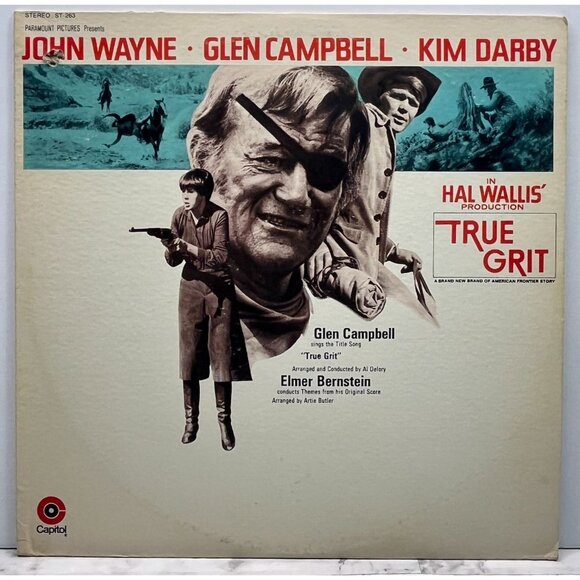 True Grit Original Motion Picture Soundtrack Vinyl LP 1969 Capitol Records ST263 - Picture 4 of 6